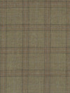 Olive Brown/Cinnamon/Stone Blue/Iron Gray 100% Worsted Wool Plaid Design Suiting - NY Designer - 62W