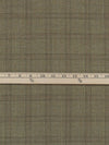 Olive Brown/Cinnamon/Stone Blue/Iron Gray 100% Worsted Wool Plaid Design Suiting - NY Designer - 62W