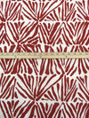 Cypress Bark Red/Penguin White 100% Cotton Abstract Tile Print Voile 56W