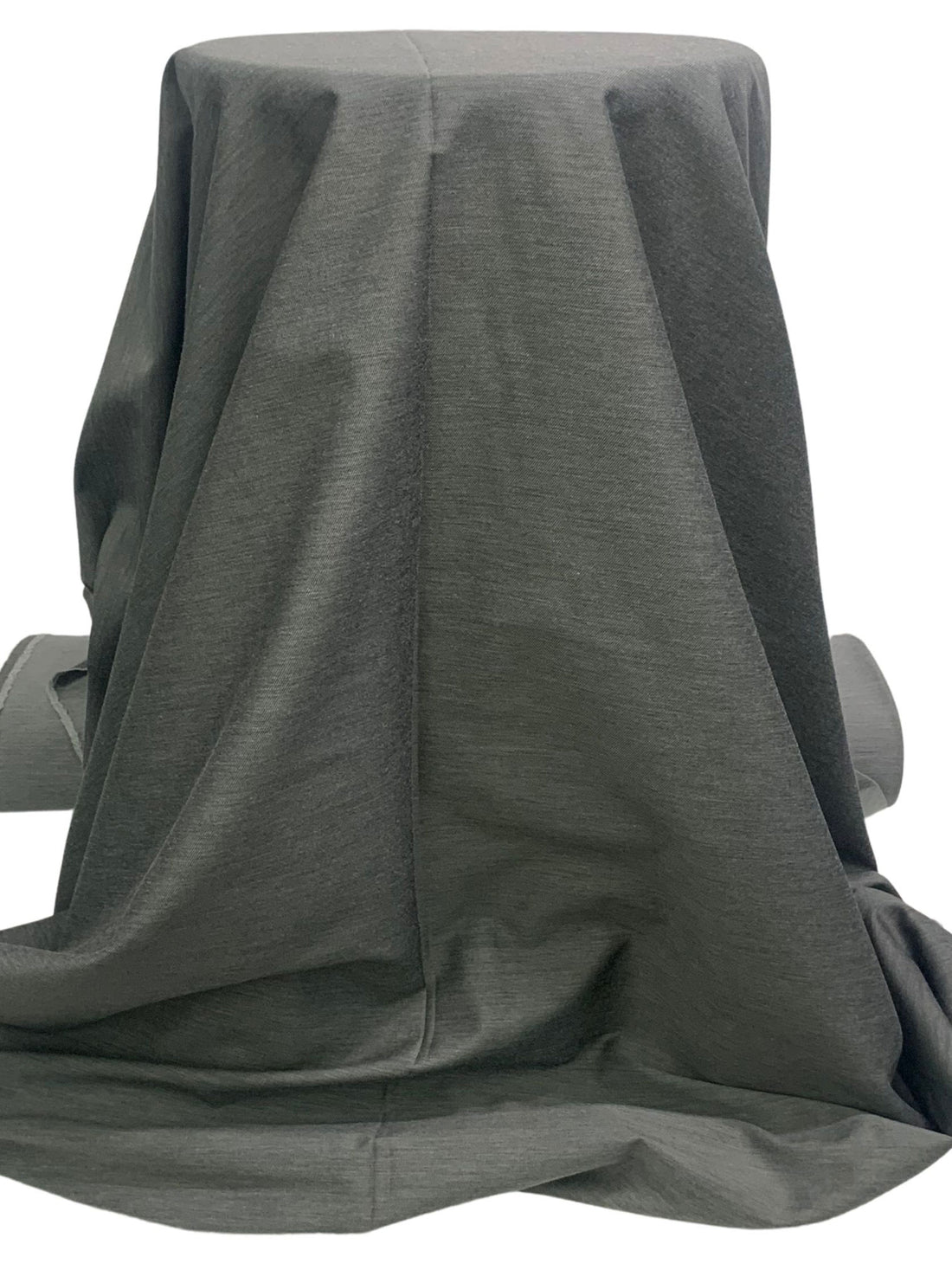Gray/Black Cotton/Polyester Heathered Shirt Weight Woven - NY Designer - 55W