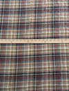 Ochre Green/Cypress Bark Red/Dim Gray/Multi 100% Cotton Plaid Weave Yarn-Dyed Voile 58W