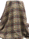 Ochre Green/Cypress Bark Red/Dim Gray/Multi 100% Cotton Plaid Weave Yarn-Dyed Voile 58W