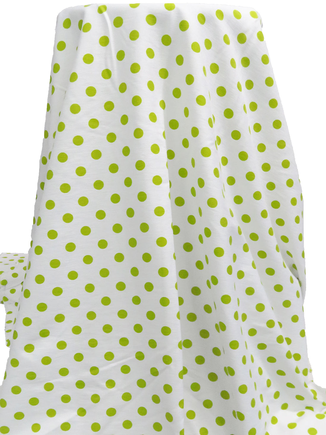 White/Limerick Rayon/Nylon/Lycra Polka Dot Print Stretch Bengaline Suiting 58W