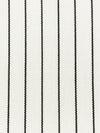 Eggshell/Black 100% Cotton Vertical Stripe Twill Suiting - NY Designer - 46W