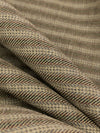 Dark Oak/Tan/Castle Gray Worsted Wool/Polyester Horizontal Stripe Yarn-Dyed Flannel Suiting - NY Designer - 60W
