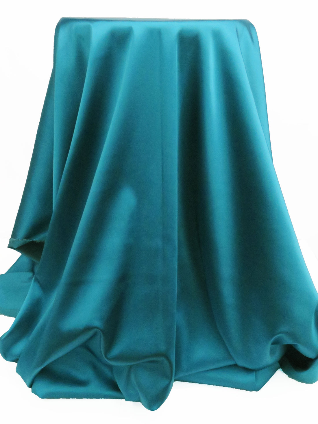 Caribbean Blue Polyester/Lycra Stretch Satin - Nicole Miller - 42W