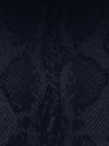 Dark Navy Polyester/Lycra Animal Design Stretch Jacquard Suiting - Imported From Italy - 58W