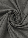 Dim Gray 100% Worsted Wool Heathered Flannel Suiting - Ralph Lauren - 60W