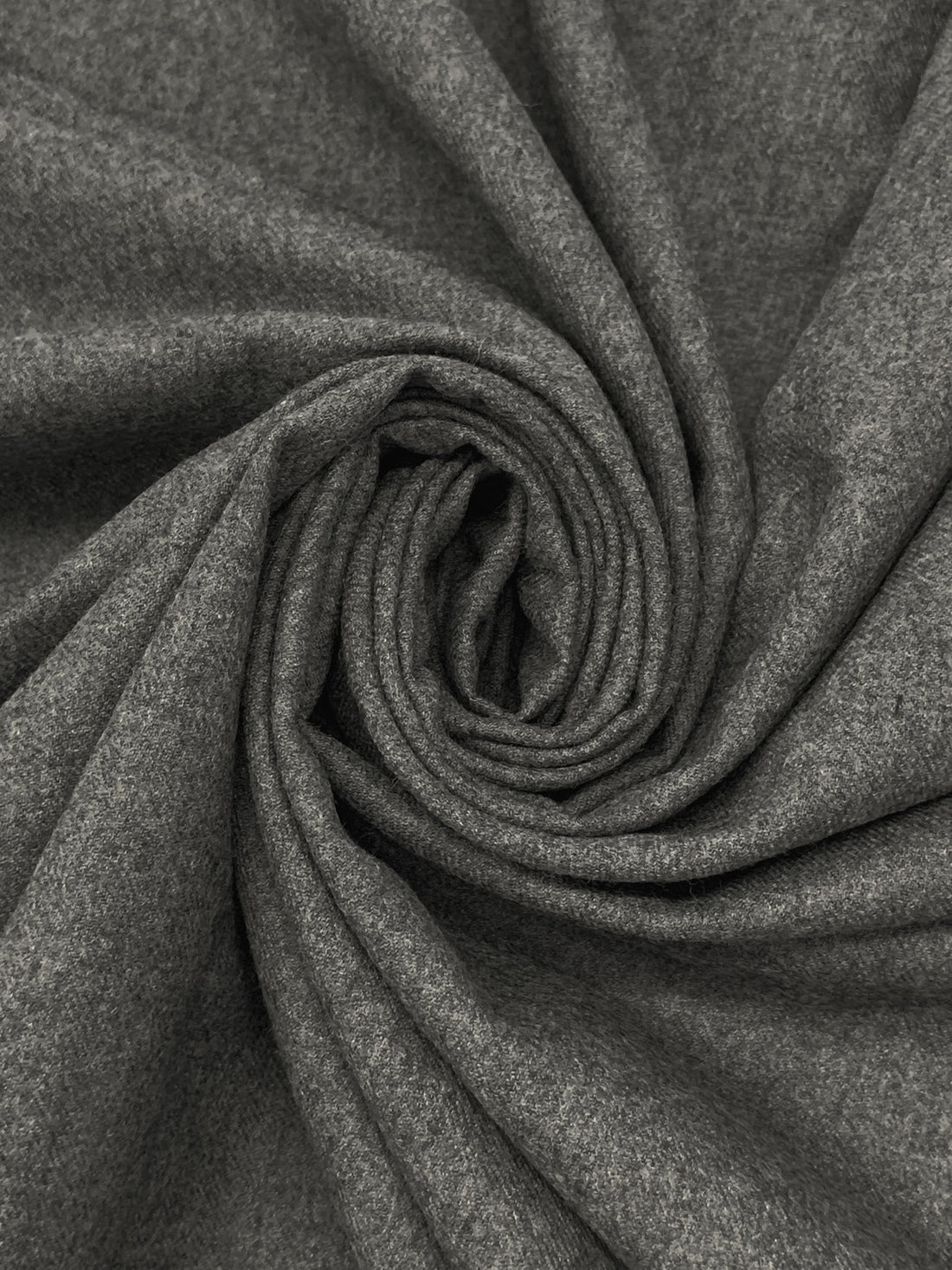 Dim Gray 100% Worsted Wool Heathered Flannel Suiting - Ralph Lauren - 60W