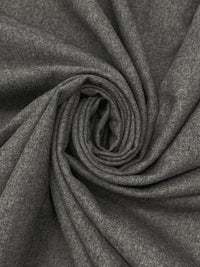 Dim Gray 100% Worsted Wool Heathered Flannel Suiting - Ralph Lauren - 60W