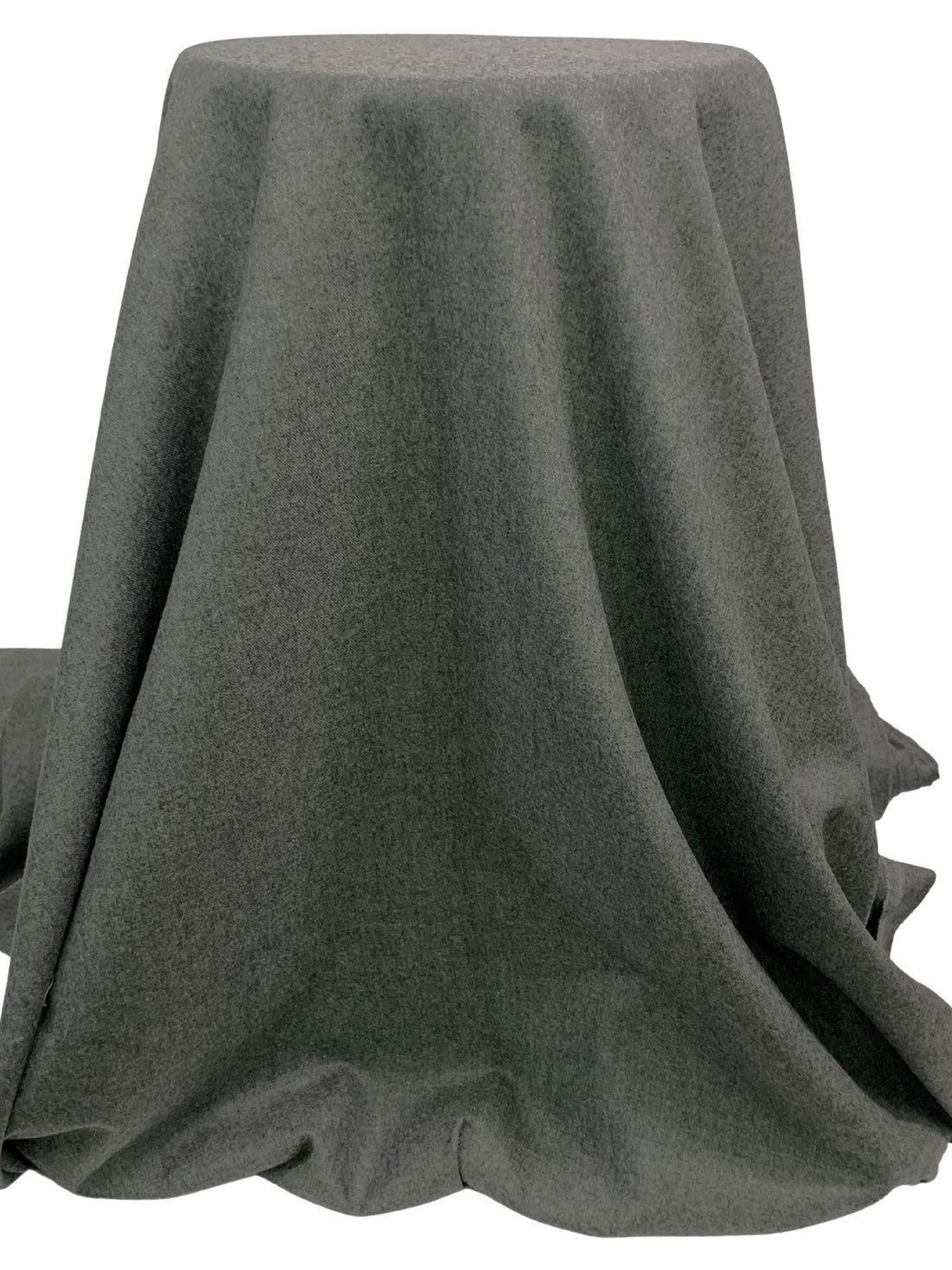 Dim Gray 100% Worsted Wool Heathered Flannel Suiting - Ralph Lauren - 60W