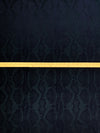 Dark Navy Polyester/Lycra Animal Design Stretch Jacquard Suiting - Imported From Italy - 58W