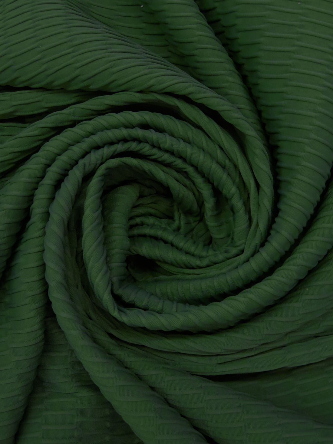 Forest Green Nylon/Lycra Jacquard Double Knit - NY Designer - 50W