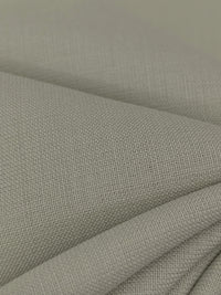 Warm Graystone 100% Worsted Wool Tropical Weight Suiting - NY Designer - 58W