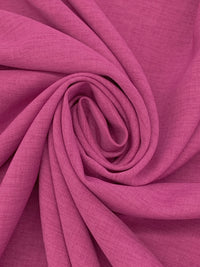 Fuchsia Rose 100% Polyester Yarn-Dyed Double Weave Suiting 54W