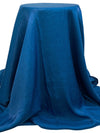 Cyan Cobalt Blue Rayon/Nylon Shimmer Satin - Famous Dress Designer - 54W
