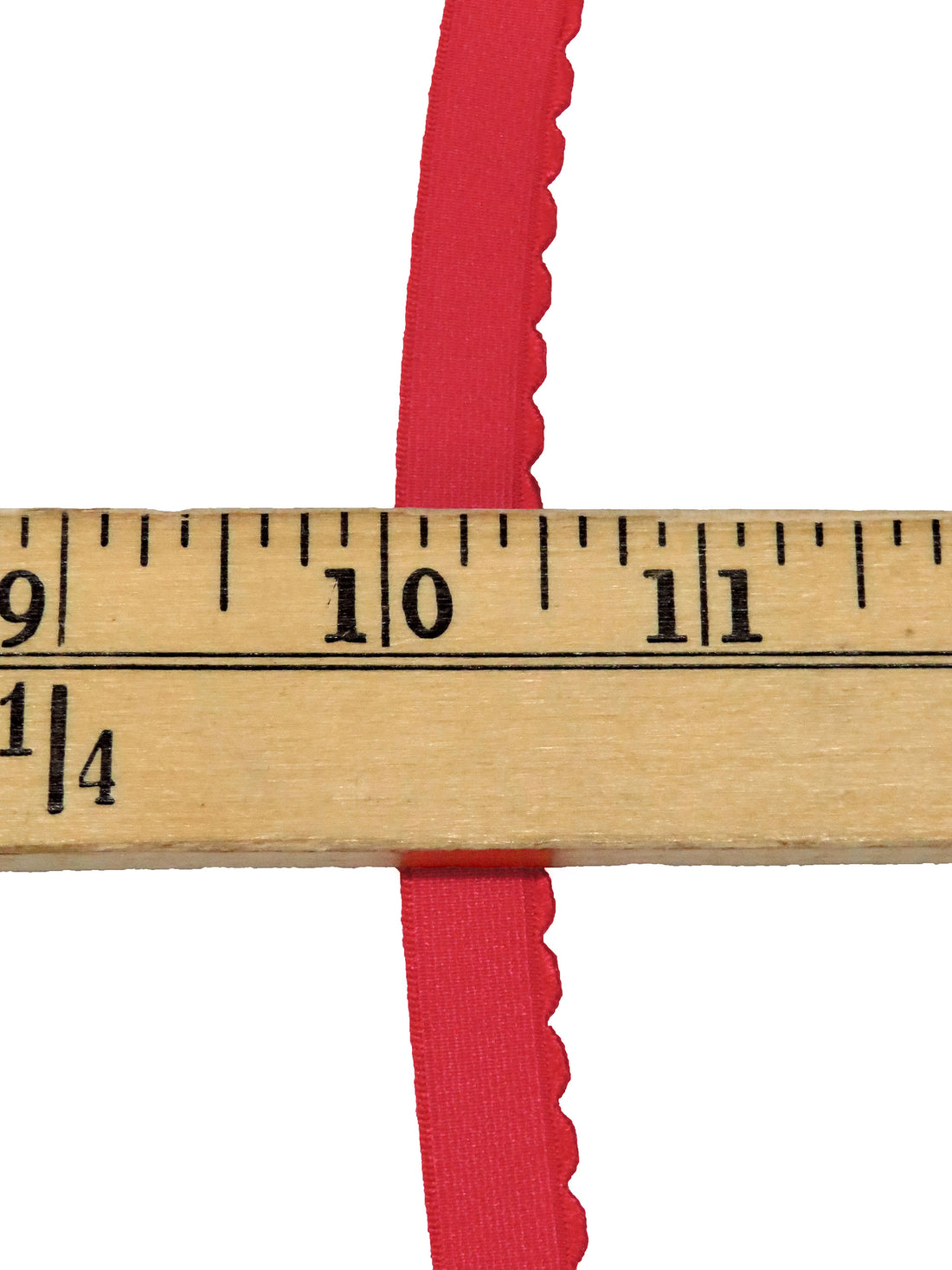 1/2" Fire Engine Red Scalloped Edge Elastic