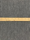 Black/White Cotton/Polyester/Lycra Puckered Check Weave Shirting 50W