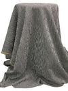 Black/White Cotton/Polyester/Lycra Puckered Check Weave Shirting 50W