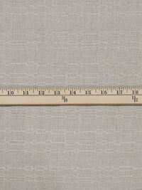 Wood Smoke 100% Linen Horizontal Novelty Stripe Weave Mid-Weight Woven - European Mill - 58W