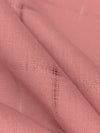 Salmon Rose 100% Linen Leno Weave Plaid Shirt-Weight Woven - European Mill - 60W