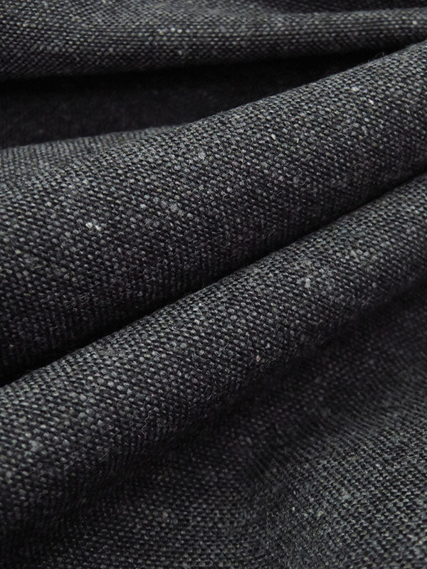 Charcoal Polyester/Wool Tweed Suiting - NY Designer - 58W