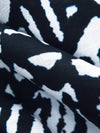 Dark Gunmetal/White 100% Cotton Tribal Print Voile - Imported From Italy - 58W
