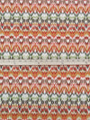 Cherry Red/Sand/Olive/Multi Nylon/Lycra Hazy Abstract Horizontal Stripe Print Swimwear/Activewear Knit 58W