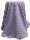 Lavender Polyester/Lycra Plaid Weave Double Knit - NY Designer - 44W