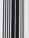 Black/White Polyester/Lycra Vertical Stripe Print Ponte Knit 60W