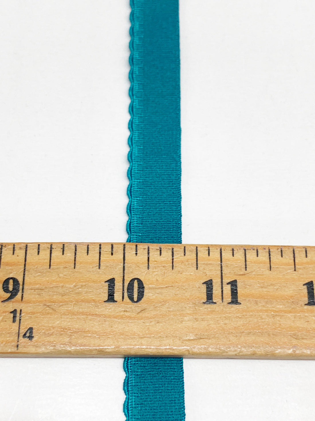 5/8" Teal Blue Plush Scalloped Edge Elastic