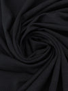 Black Polyester/Lycra Abstract Ribbed Streak Design Double Knit 50W