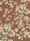 Willow Brown/Dusty Mango/Citron/Multi 100% Cotton Floral Print Lawn 42W