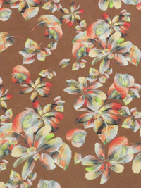 Willow Brown/Dusty Mango/Citron/Multi 100% Cotton Floral Print Lawn 42W