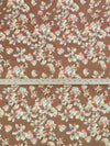 Willow Brown/Dusty Mango/Citron/Multi 100% Cotton Floral Print Lawn 42W