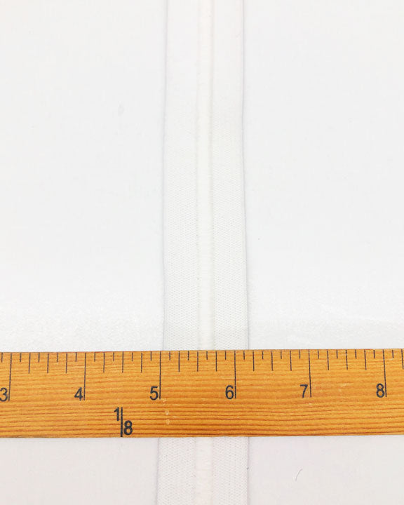 1 1/4" White Drawstring Cord Elastic