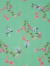 Pale Ocean Green/French Pink/Deep Indigo/Multi 100% Cotton Small Floral Print Lawn 42W