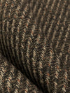 Umber/Almond/Dark Espresso 100% Wool Tweed Twill Coating - NY Designer - 56W