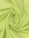 Light Sour Apple Green 100% Cotton Poplin Shirting - NY Designer - 44W