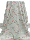 Silver Sand/Dark Coral/Deep Green/Multi 100% Cotton Small Floral Print Lawn 43W