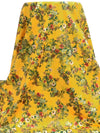 Goldenrod/Red Birch/Dark Chestnut/Multi 100% Cotton Floral Print Lawn 42W