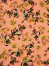 Light Salmon/Muted Pumpkin/Olive/Multi 100% Cotton Leaves Print Sateen Shirting 42W