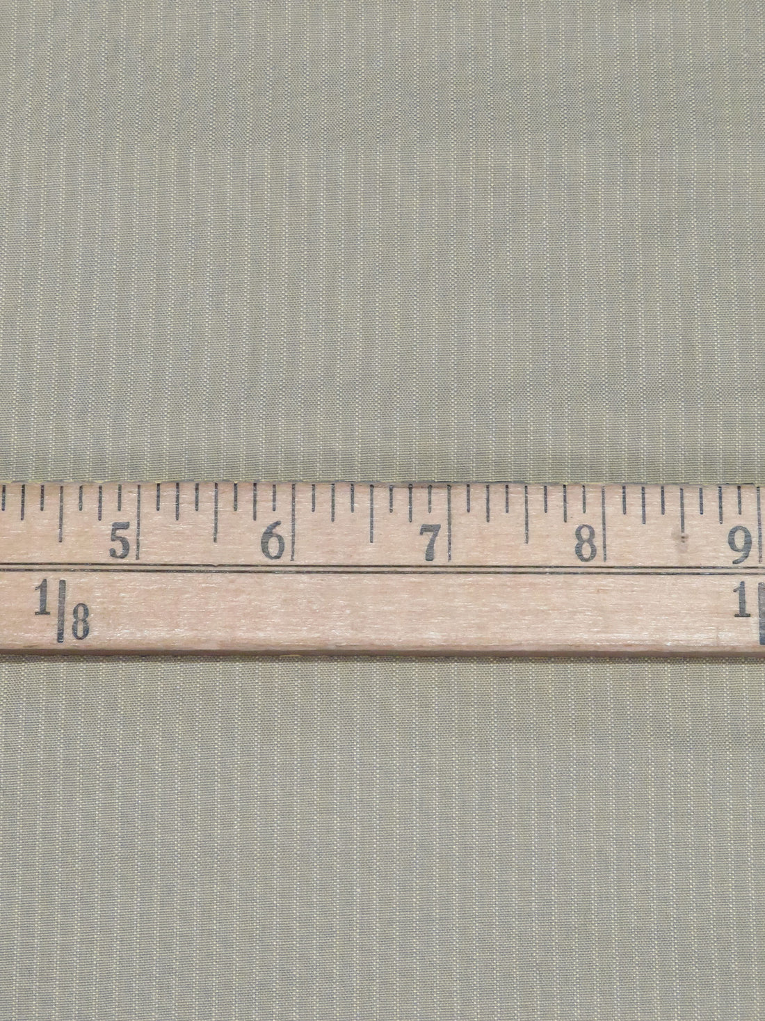 Stone Gray/White 100% Cotton Small Vertical Stripe Weave Suiting 56W