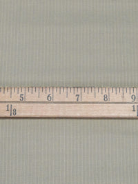 Stone Gray/White 100% Cotton Small Vertical Stripe Weave Suiting 56W