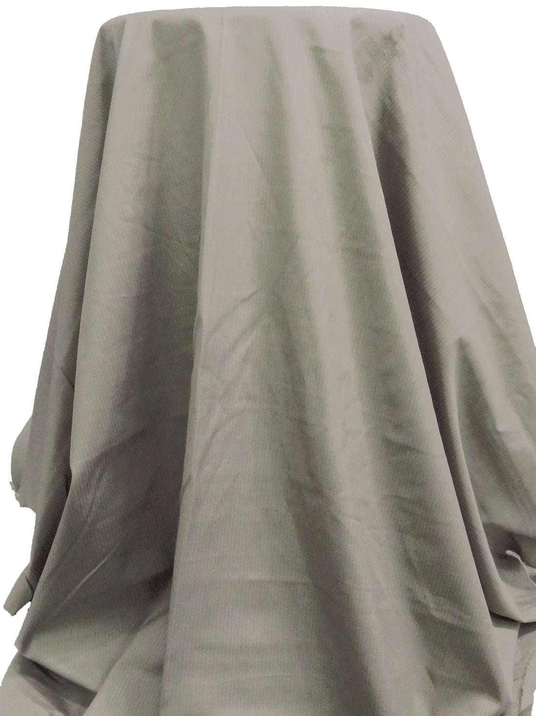 Stone Gray/White 100% Cotton Small Vertical Stripe Weave Suiting 56W