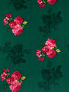 Deep Jungle Green/Cardinal Red/Pink/Multi 100% Cotton Floral Print Lawn 42W