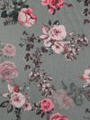 Titanium/Silver Pink/Multi 100% Cotton Floral Print Lawn 43W