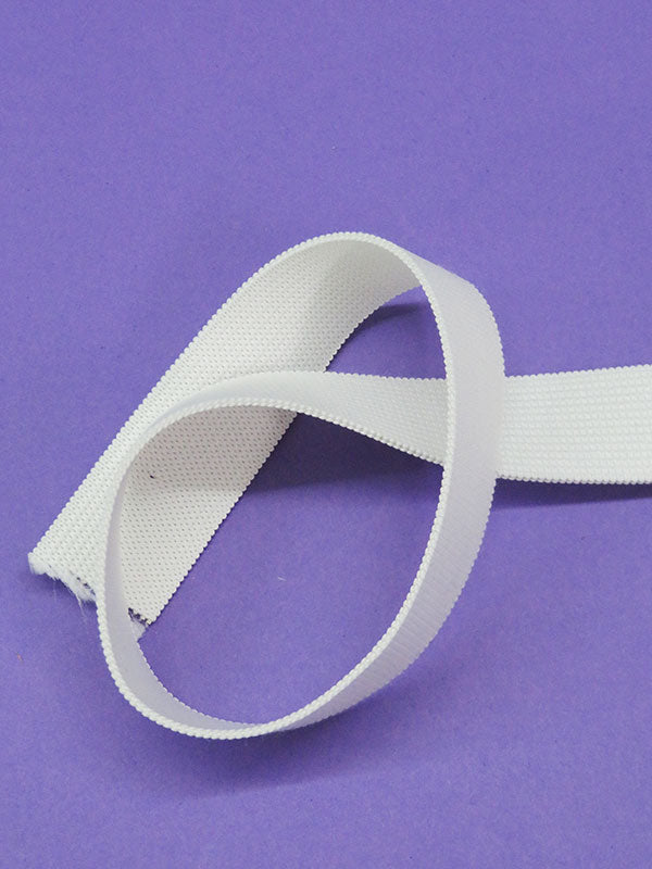 1" Wide White Knitted Elastic