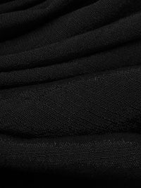 Black Polyester/Rayon Crinkle Gauze 55W