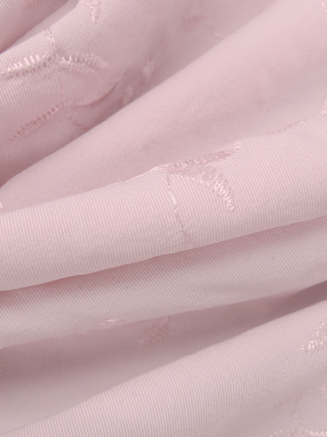 Piggy Pink Polyester/Lycra Embroidered Vine Stretch Twill Suiting 57W